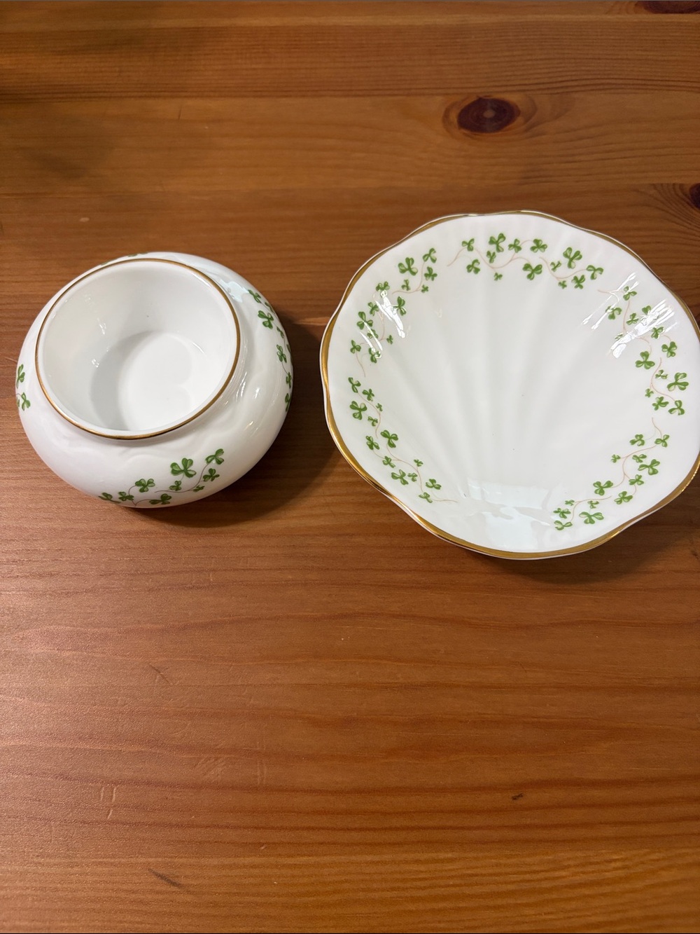 Tara - shell shaped dish and votive holder - purchased in Ireland at factory